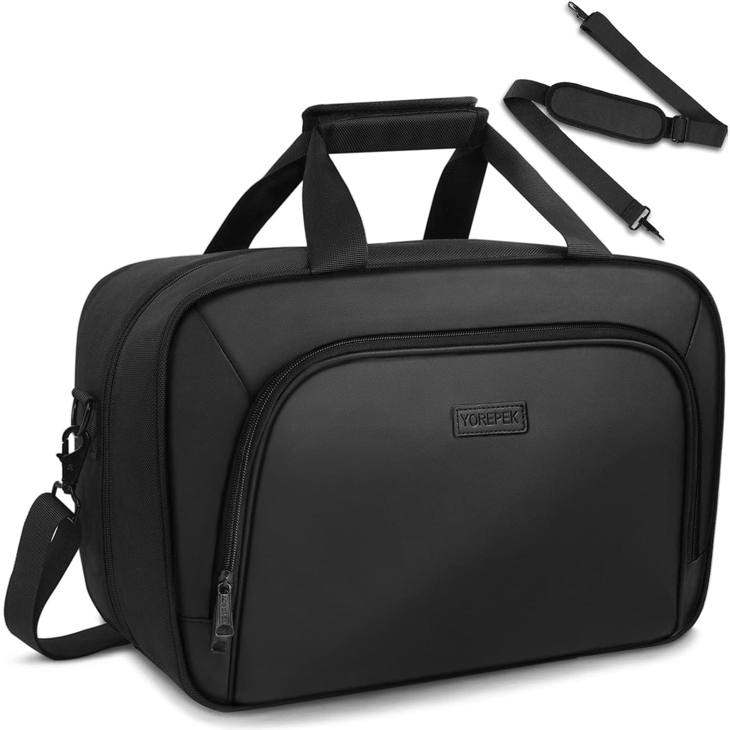imageYOREPEK Carrying Case Compatible with PS5 PS5 Pro Travel Case Suitable for Playstation 5 Discs Digital Edition Large Capacity Storage bag for Console Controllers and Game Accessories BlackBlack