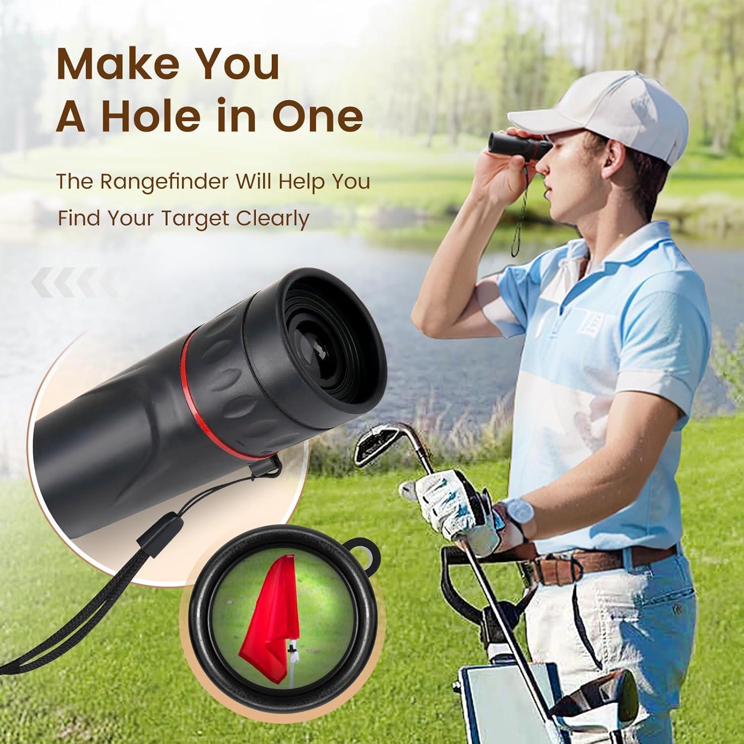 imageYOREPEK Golf Accessories Kit for Men Golf Stuff Set with Leather Case Golf Balls Golf Tees Multifunctional Divot Knife Monocular Scorer Golf Gifts for Men Women GolfersBrown