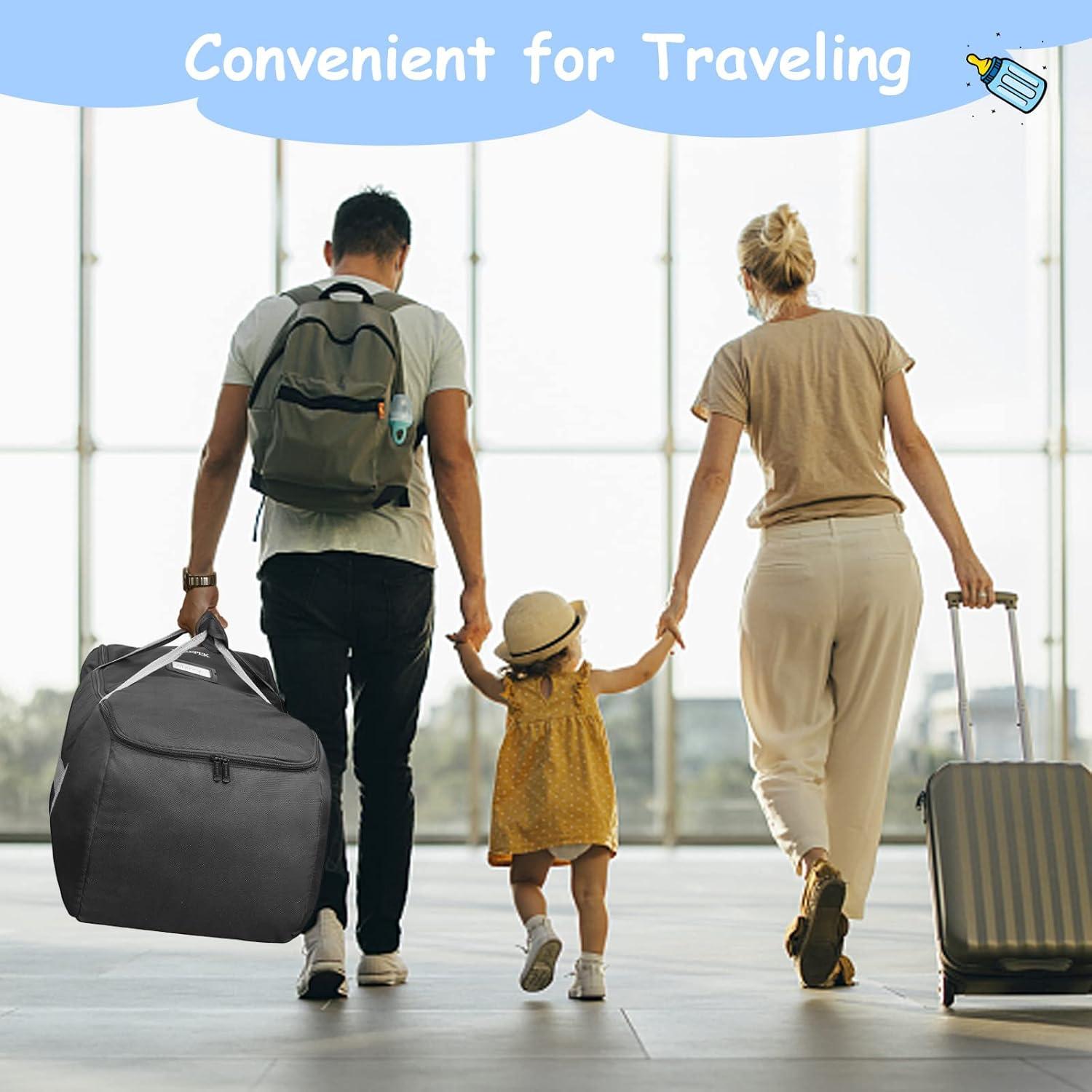 imageYOREPEK Padded Car Seat Travel Bag Compatible with UPPAbaby MESA V2 without Base Fit for Nuna Pipa without Base Infant Car Seat Bags for Air Travel Carseat Travel Cover for Baby Airplane EssentialsHandbag