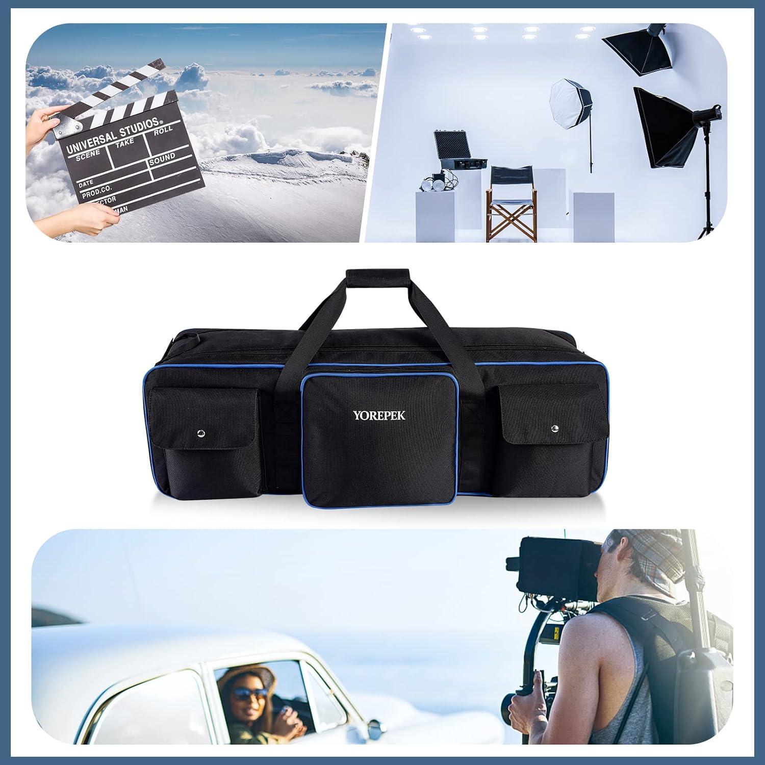 imageYOREPEK Tripod Carrying Case Bag 405 Resistant Light Stand Bag with 2 Protective Pads Photo Studio Equipment Case fit Tripods Manfrotto Monopods Speaker Stands Umbrellas Accessories Travel3059595