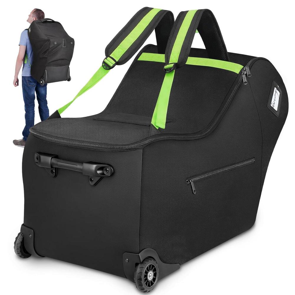 imageYOREPEK Infant Car Seat Travel Bag with Wheels Compatible with Nuna Pipa Car Seat and Base Carseat Cover for Airplane Travel with Backpack Straps Car Seat Bags for Air Travel with Storage Pocket