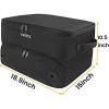YOREPEK 2 Layer Golf Trunk Organizer, Golf Gifts for Men with Separate Ventilated Compartment for 2 Pair Shoes, Waterproof Car Trunk Locker for Balls, Tees, Clothes, Gloves, Gifts for Golfers(Large-Black)