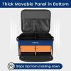 YOREPEK 2 Layer Golf Trunk Organizer, Golf Gifts for Men with Separate Ventilated Compartment for 2 Pair Shoes, Waterproof Car Trunk Locker for Balls, Tees, Clothes, Gloves, Gifts for Golfers(Standard-Blue)