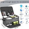 YOREPEK 2 Layer Golf Trunk Organizer, Golf Gifts for Men with Separate Ventilated Compartment for 2 Pair Shoes, Waterproof Car Trunk Locker for Balls, Tees, Clothes, Gloves, Gifts for Golfers(Standard-Grey)