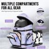 YOREPEK 65L Ski Boot Bag Backpack with 8 Pockets, Waterproof Ski Snowboard Boot Bags for Air Travel, Ski Gear Bag Backpacks for Boots, Helmet, Goggle, Gloves, Pants, Jacket, Accessories for Adults(Dyeing Purple)