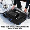 YOREPEK 65L Ski Boot Bag, Waterproof Ski Snowboard Backpack with Clamshell Opening, Separate Compartments for Boots, Helmet, Goggles, Jacket, Pants, Accessories for Adults, Mini Pockets for AirTag(Black)