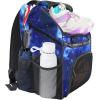 YOREPEK Basketball Bag, Large Basketball Backpack with Shoe Compartment and Ball Holder Sports Backpack for daughter son, Water Resistant for Sport Training Equipment Fits Volleyball Gym(Star Blue)