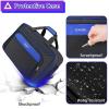 YOREPEK Carrying Case Compatible with PS5, PS5 Pro, Travel Case Suitable for Playstation 5 Discs Digital Edition, Large Capacity Storage bag for Console, Controllers, and Game Accessories, Black(Black Blue)