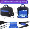 YOREPEK Carrying Case Compatible with PS5, PS5 Pro, Travel Case Suitable for Playstation 5 Discs Digital Edition, Large Capacity Storage bag for Console, Controllers, and Game Accessories, Black(Black Blue)