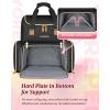 YOREPEK Extra Large Nail Polish Organizer Case Backpack Holds 96 to 100+ Bottles(15ml/0.5 fl.oz) UV Nail Lamp,Nail Organizers and Storage with 2 Removable Pouches Fits Nail Stuff,Gift for Manicurist(Black)