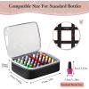 YOREPEK Extra Large Nail Polish Organizer Case Holds 96 to 100+ Bottles (15ml/0.5 fl.oz) UV lamp, Gel Polish Travel Case Bag with 2 Removable Pouches Fits Nail Suppiles, Manicurist Nail Tech Gifts(Black-96bottles)