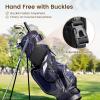 YOREPEK Golf Accessories Kit for Men, Golf Stuff Set with Leather Case, Golf Balls, Golf Tees, Multifunctional Divot Knife, Monocular, Scorer, Golf Gifts for Men Women Golfers(Black)