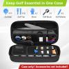 YOREPEK Golf Glove Holder with Removable Glove Shaper, Protective Hard Shell Golf Accessories Case Bag with 2 Dividers Fits Balls, Tees, Markers, Cool Gifts for Golfers