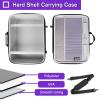 YOREPEK Hard Shell Carrying Case Compatible with PS5, PS5 Pro, Travel Protective Bag Suitable for Playstation 5 Digital Edition, Console, Controllers, Headset and Gaming Accessories, Grey