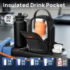 YOREPEK Insulated Magnetic Gym Bag for Men, Magnetic Water Bottle Bag with Phone & Pouch for Air Tag, Crossbody Water-Resistant Bottle Carrier with Adjustable Strap for Work, Gym, Sports