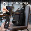 YOREPEK Insulated Magnetic Gym Bag for Men, Magnetic Water Bottle Bag with Phone & Pouch for Air Tag, Crossbody Water-Resistant Bottle Carrier with Adjustable Strap for Work, Gym, Sports