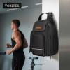 YOREPEK Insulated Magnetic Gym Bag for Men, Magnetic Water Bottle Bag with Phone & Pouch for Air Tag, Crossbody Water-Resistant Bottle Carrier with Adjustable Strap for Work, Gym, Sports