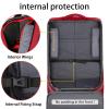 YOREPEK Padded Car Seat Travel Bag Backpack for Airplane, Heavy Duty Car Seat Bags for Air Travel, Carseat Cover for Airplane Travel with Shoulder Strap, Car Seats Carrier for Airport, Black(Dark Red)