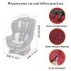 YOREPEK Padded Car Seat Travel Bag Backpack for Airplane, Heavy Duty Car Seat Bags for Air Travel, Carseat Cover for Airplane Travel with Shoulder Strap, Car Seats Carrier for Airport, Black(Dark Red)