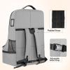 YOREPEK Padded Car Seat Travel Bag Backpack for Airplane, Heavy Duty Car Seat Bags for Air Travel, Carseat Cover for Airplane Travel with Shoulder Strap, Car Seats Carrier for Airport, Black(Grey)