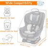 YOREPEK Padded Car Seat Travel Bag Backpack for Airplane, Heavy Duty Car Seat Bags for Air Travel, Carseat Cover for Airplane Travel with Shoulder Strap, Car Seats Carrier for Airport, Black(Orange)