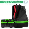 YOREPEK Padded Car Seat Travel Bag Backpack for Airplane, Heavy Duty Car Seat Bags for Air Travel, Carseat Cover for Airplane Travel with Shoulder Strap, Car Seats Carrier for Airport, Black(Green)