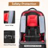 YOREPEK Padded Car Seat Travel Bag Backpack for Airplane, Heavy Duty Car Seat Bags for Air Travel, Carseat Cover for Airplane Travel with Shoulder Strap, Car Seats Carrier for Airport, Black(Black ALL)