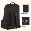 YOREPEK Padded Car Seat Travel Bag Backpack for Airplane, Heavy Duty Car Seat Bags for Air Travel, Carseat Cover for Airplane Travel with Shoulder Strap, Car Seats Carrier for Airport, Black(Black ALL)