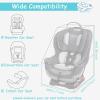 YOREPEK Padded Car Seat Travel Bag Backpack for Airplane, Heavy Duty Car Seat Bags for Air Travel, Carseat Cover for Airplane Travel with Shoulder Strap, Car Seats Carrier for Airport, Black(Light Cyan)