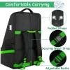 YOREPEK Padded Car Seat Travel Bag Backpack for Airplane, Heavy Duty Car Seat Bags for Air Travel, Carseat Cover for Airplane Travel with Shoulder Strap, Car Seats Carrier for Airport, Black(Green)