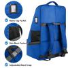 YOREPEK Padded Car Seat Travel Bag Backpack for Airplane, Heavy Duty Car Seat Bags for Air Travel, Carseat Cover for Airplane Travel with Shoulder Strap, Car Seats Carrier for Airport, Black(Blue)