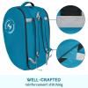YOREPEK Padded Car Seat Travel Bag for Airplane, Fits for Doona Car Seat Stroller with isofix Base, Infant Car Seat Bags with Lockable Zipper, Foldable Gate Check Stroller Backpack for Baby Travel(Blue)