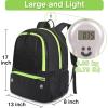 YOREPEK Soccer Backpack,Soccer Bag with Ball Holder, Water resistant Sport Equipment Bags Fit Basketball Volleyball Football(Black)