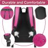 YOREPEK Soccer Backpack,Soccer Bag with Ball Holder, Water resistant Sport Equipment Bags Fit Basketball Volleyball Football(Deep Pink)
