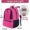 YOREPEK Soccer Backpack,Soccer Bag with Ball Holder, Water resistant Sport Equipment Bags Fit Basketball Volleyball Football(Deep Pink)
