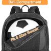 YOREPEK Soccer Backpack,Soccer Bag with Ball Holder, Water resistant Sport Equipment Bags Fit Basketball Volleyball Football(Grey)