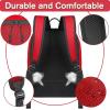 YOREPEK Soccer Backpack,Soccer Bag with Ball Holder, Water resistant Sport Equipment Bags Fit Basketball Volleyball Football(Red)