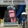 YOREPEK Travel Backpack, Extra Large 50L Laptop Backpacks for Men Women, Water Resistant College Student Bookbag Airline Approved Business Work Bag with USB Charging Port Fits 17 Inch Computer, Blue(Pink)