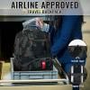 YOREPEK Travel Backpack, Extra Large 50L Laptop Backpacks for Men Women, Water Resistant College Student Bookbag Airline Approved Business Work Bag with USB Charging Port Fits 17 Inch Computer, Blue(Camouflage)