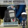 YOREPEK Travel Backpack, Extra Large 50L Laptop Backpacks for Men Women, Water Resistant College Student Bookbag Airline Approved Business Work Bag with USB Charging Port Fits 17 Inch Computer, Blue(Grey)
