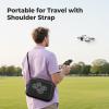 YOREPEK Travel Case for DJI NEO Fits RC-N3/RC-2 Remote Controller, Portable Lightweight PU Carrying Case for DJI NEO Drone Fly More Combo Accessories, Shockproof Waterproof Shoulder Storage Bag