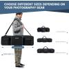 YOREPEK Tripod Carrying Case Bag 40.5″, Resistant Light Stand Bag with 2 Protective Pads, Photo Studio Equipment Case fit Tripods Manfrotto, Monopods, Speaker Stands, Umbrellas, Accessories, Travel(50.5*9.5*9.5)