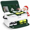 YOREPEK 2 Layer Golf Trunk Organizer, Golf Gifts for Men with Separate Ventilated Compartment for 2 Pair Shoes, Waterproof Car Trunk Locker for Balls, Tees, Clothes, Gloves, Gifts for Golfers(Standard-White)
