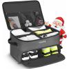 YOREPEK 2 Layer Golf Trunk Organizer, Golf Gifts for Men with Separate Ventilated Compartment for 2 Pair Shoes, Waterproof Car Trunk Locker for Balls, Tees, Clothes, Gloves, Gifts for Golfers(Standard-Grey)