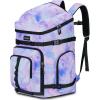 YOREPEK 65L Ski Boot Bag Backpack with 8 Pockets, Waterproof Ski Snowboard Boot Bags for Air Travel, Ski Gear Bag Backpacks for Boots, Helmet, Goggle, Gloves, Pants, Jacket, Accessories for Adults(Dyeing Purple)