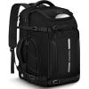 YOREPEK 65L Ski Boot Bag, Waterproof Ski Snowboard Backpack with Clamshell Opening, Separate Compartments for Boots, Helmet, Goggles, Jacket, Pants, Accessories for Adults, Mini Pockets for AirTag(Black All)