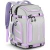 YOREPEK 65L Ski Boot Bag, Waterproof Ski Snowboard Backpack with Clamshell Opening, Separate Compartments for Boots, Helmet, Goggles, Jacket, Pants, Accessories for Adults, Mini Pockets for AirTag(Grey)
