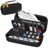 YOREPEK Golf Glove Holder with Removable Glove Shaper, Protective Hard Shell Golf Accessories Case Bag with 2 Dividers Fits Balls, Tees, Markers, Cool Gifts for Golfers