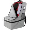 YOREPEK Padded Car Seat Travel Bag Backpack for Airplane, Heavy Duty Car Seat Bags for Air Travel, Carseat Cover for Airplane Travel with Shoulder Strap, Car Seats Carrier for Airport, Black(Grey)