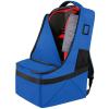 YOREPEK Padded Car Seat Travel Bag Backpack for Airplane, Heavy Duty Car Seat Bags for Air Travel, Carseat Cover for Airplane Travel with Shoulder Strap, Car Seats Carrier for Airport, Black(Blue)